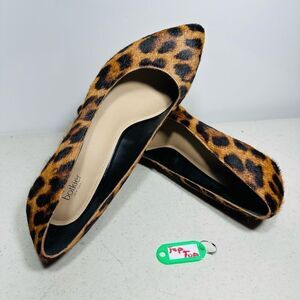 Botkier Stella Heels Brown Leopard Cow Fur sz 10